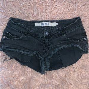 Brandy mel distressed shorts